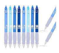8 Pieces of Erasable Neutral Pen, Press-Type Neutral Pen, Writing Tools, Study and Office Supplies, Cartoon Stationery Pen.