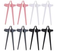 8 Pieces of Lazy Auxiliary Chopsticks Clips, Finger Ring-Type Tools, to Clip Snacks Without Dirty Hands, Suitable for Playing Games, Chasing Dramas and Other Scenes.