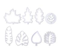 8 Pieces of Leaf Cutting Mold, Baking Mold, Plastic Mold, Biscuit Cutting Machine, Fondant Knife, Baking Tool
