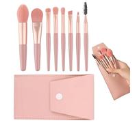 8 Pieces Of Makeup Brushes, Equipped With 1 Piece Of Portable Storage Bag, Multifunctional Makeup Brush Set, Makeup Tools, Blush Brush, Eye Shadow Brush, Eyebrow Brush
