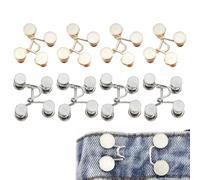 8 Pieces of Removable Waist-Closing Buttons, Jeans Buttons, Clips That Make The Pants Tighter, Waist-Closing Buttons, Button-Closing Pants, Trousers Buttons.