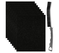 8 Pieces Of Replacement Filter Cotton, 1 Piece Of Crevice Brush, Carbon Filter, Garbage Deodorizing Cotton, Air Purifying Filter Cotton, Odor Absorbing Filter, Suitable For Cat Litter Box