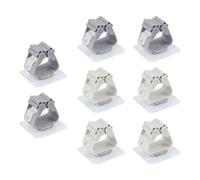 8 Pieces of Self-Adhesive Mop Hooks, Punch-Free Multifunctional Storage Clips, Item Fixing Tools, Suitable for Kitchens and Bathrooms