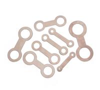 8 Pieces Pad Leveling Rings Woodwind Instrument Wear-resistant Flute Leveler Steel Rust-proof Pads Repair Tool for Clarinet