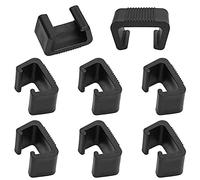 8 Pieces Patio Furniture Clips, Furniture Sofa Clips, Patio Setfurniture Clips, Wicker Furniture Clips, Strong Plastic Rattan Sofa Clips, for Rattan Chairs, Garden Sofa, Living Room Furniture (Black)