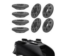 8 Pieces Precision Rings Compatible with PS4/PS5/Xbox One/Xbox Series X S/Switch PRO Controller Thumbstick Adjustment Aim Assist Target Motion Rings Silicone Easy Hard Strength Black