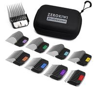 8 Pieces Professional Animal Clippers Stainless Steel A5-Style Replacement Attachment Guide Guard Combs, 3/6/10/13/16/19/22/25mm Compatible with Wahl KM2/5/10 Andis AG BG Oster A5/A6 Dog Pet Groomers