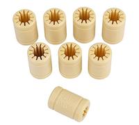 8 Pieces RJMP-01-08 Solid Polymer Bearing Replacement for Prusa i3 3D Printer, LM8UU Bearing 8mm Shaft, No Lubricant Include