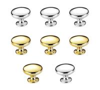 8 Pieces Round Door Handles, Cabinet Door Handles, Metal Door Handles, Cabinet Hardware Accessories, Suitable for Cabinets, Wardrobes, Shoe Cabinets, Drawers, Etc.