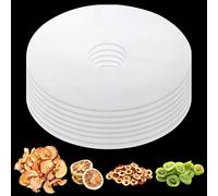 8 Pieces Round Silicone Dehydrator Sheets Non-Stick Food Dehydrator Mats Reusable Round Silicone Steam Mats Mesh Film Steamer Mesh Baking Mat for Fruit Dryer