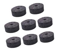 8 Pieces Round Soft Grey Cymbal Stand Felt Washer Replacement for Drum Kit