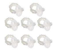 8 Pieces/Set Handmade Elastic Pearl Wrist Bands Corsage Decoration Stretch Pearl Wedding Wristlets For Festival Prom