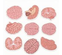 8 Pieces sidue Brain Sticky Notes