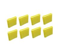 8 Pieces Silicone Finger Strips Anti-Slip Protector Cushion Support Reusable Designed for Sports Activities Gardening Training, Yellow L