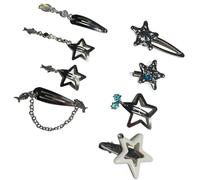 8 Pieces Silver Metal Star Hairpins Practical And Stylish Accessories For Girls And Women Suitable For Any Hairstyle