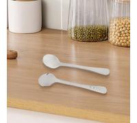 8 Pieces Small Stainless Steel Spoons for Spices, Sugar, Salt, Pepper, Honey Suitable for Kitchen Use (silver)