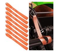8 pieces soft loop tie down straps, 1800 lbs load capacity and 5 lb breaking strength, solid auxiliary straps to protect ATV, UTV, motorcycles, scooters, bicycles