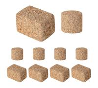 8 Pieces Straw Bales Mini Hay Bales Feeding Set Toy Miniature Farm Accessories Ladhouse Style Hay Mini Garden Tool for Crafts Dollhouse Farm Halloween