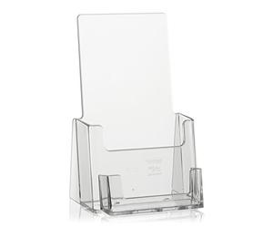 8 Pieces taymar DIN Long (DL) Table brochure Stand, Flyer Holder, brochure Holder with Extra Business Card Holder