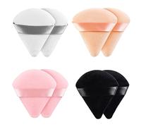 8 Pieces Triangle Powder Puff Face Soft Triangle Makeup Puff Velour Cosmetic Foundation Blender Sponge Beauty Makeup Tools