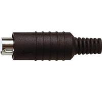 8 Pin Mini Din Line Plug, Black