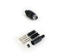8 PIN - Mini DIN Male Solder Connector - Audio Video & Data Cable End Plug SVHS - Loops