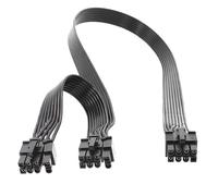 8 Pin to Dual 6+2 Pin PCIe Power Extension Cable, Male to Male GPU Cable (PSU to PCI-E) - Compatible with Corsair/Thermaltake/ARESGAME Graphics Cards (Black)