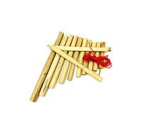 8 Pipe/10 Pipe Thin Bitter Pan Flute Musical Instrument Chinese Pan Pipes (Color : 10 tubes of bitter bamboo)