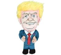 8" Plush Donald Trump Squeak Dog Toy - Hilarious Political Pet Chew Toy for Dogs and Cats, Perfect for Fetching, Chewing, and Cuddling - Built-in Squeaker for Non-Stop Pet Entertainment and Laughs