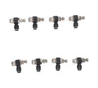 8 Pneumatic Push On Air Flow Control Connectors with Construction for Managing Flow Rates in Industrial Pneumatic Systems (SL4-02)