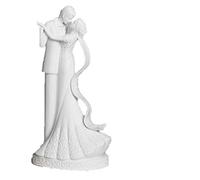 8" Porcelain Bride & Groom Wedding Dance "To Have and To Hold" Cake Topper by Roman Inc