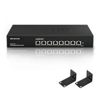 8 Port 10Gb RJ45 Web Managed Network Ethernet Switch with 8 x 10G Base-T Port | 10 Gigabit Multi-Gig Swicth Support 10G-5G-2.5G-1G-100M | Rack Mount | 160G Bandwidth | Built-in Fan | Metal Casing