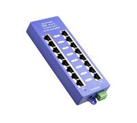 8 Port Gigabit Ethernet Power Over Ethernet Injectors Space Saving Device for Stable Data Transmission House Poet Power Link