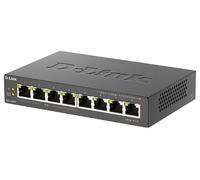 8 Port Gigabit PoE Unmanaged Desktop Switch, 4x PoE+ Ports - DGS-1008P/B