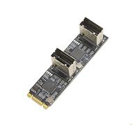 8 port Non-RAID SATA III 6Gbp/s to M.2 B+M Key Adapter PCI-e 3.0 x2 bandwith