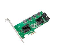 8 Port SATA III to PCIe 3.0 x1 NON-RAID Expansion Card Dual ASM1064 Low Profile Bracket