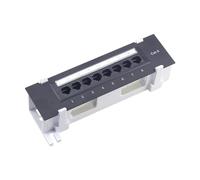8 Port Shielded Patch Panel for Cat. 6 User Friendly Office Cable Management