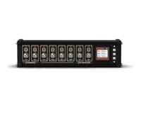 8-Port USB Docking Station Hub with Individual Switches, IPS Color Screen, RGB Indicators, Adjustable Brightness, Button & Voice Control for Phones, Tablets, Gadgets