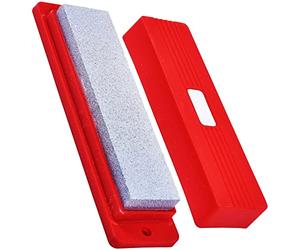 8" Professional Sharpening Stone & Box Set Whetstone Knife Blade Chisel Tool Wet Oilstone Fine Coarse Double Dual Sided Storage Base Case 120 | 240 Medium Grit DIY Carpenter UK Free P&P
