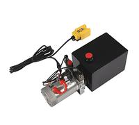 8 Quart Hydraulic Pump, Double Acting Hydraulic Pump with Steel Oil Tank 12V DC Hydraulic Power Unit, 3KW Powerful Motor with Remote Control for Dump Trailers and Car Lifts (8 Quart)