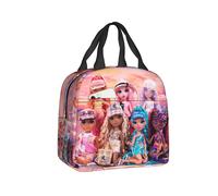 (8) Rainbow High Ruby Lunch Box Women Animated Cooler Thermal Food Insulated Lunch Bag Kids School Children Resuable Picnic Tote Bag