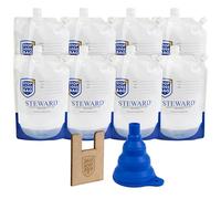 8 Reusable Paint Storage Bags - Airtight Paint Saver Pouches with Funnel & Clip for Easy Pouring, Mixing & Dispensing - Durable Solution for DIY & Pro Painters. 8-Pack