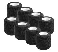 8 Rolls 5cm x 4.5m Self Adherent Sport Wrap Tapes Breathable Athletic Bandages Elastic Lifting Bandage Wraps Cohesive Ankle Tape Rolls Tennis Finger Tape Football Sock Tapes