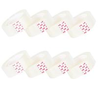8 Rolls Clear Sticky Tape 18mm x33m, Sellotape Dispenser Tape Refills - Sellotape Roll Transparent Tape Daily Stationary Use Cellotape at Home School and Office