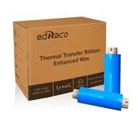 8 Rolls Desktop Thermal Transfer Ribbons -Enhanced Wax, 3.30" x 244'(84mm x 74m), 0.5” Core, for Zebra Desktop Printer