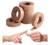 8 Rolls Micropore Surgical Tape,1.25cm x 9.14m First Aid Medical Tape, Earring Cover Up Adhesive Nose Tape Rhinoplasty Gauze Breathable Bandages Earring Microporous Tape for Eyelash Extension