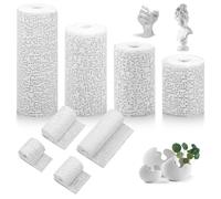 8 Rolls Plaster of Paris Bandage for Modelling, 5/7.5/10/ 15CM x 2.7M Cast Bandage Kit, Skin Friendly Plaster of Paris Bandages for Art, Crafts, Modelling, Moulds