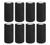 8 Rolls Self Adherent Cohesive Bandages 10cm x 4.5m Pet Vet Wrap Tape Self Adhesive Cohesive Bandages Elastic Breathable Bandage for Wrist and Ankle Sprains and Athletic Sports Injuries Vet Tape