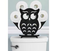 8 Rolls Toilet Paper Holder Stand Funny Decorative Bathroom Animal Decor Accessories Storage Cabinet Cosmic Black