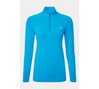 Ronhill Running, Wmn's Core Thermal 1/2 Zip, Azure/Bright White, 8